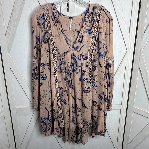 Free People Just the Two of Us Paisley Printed Tunic - Picture 4 of 8